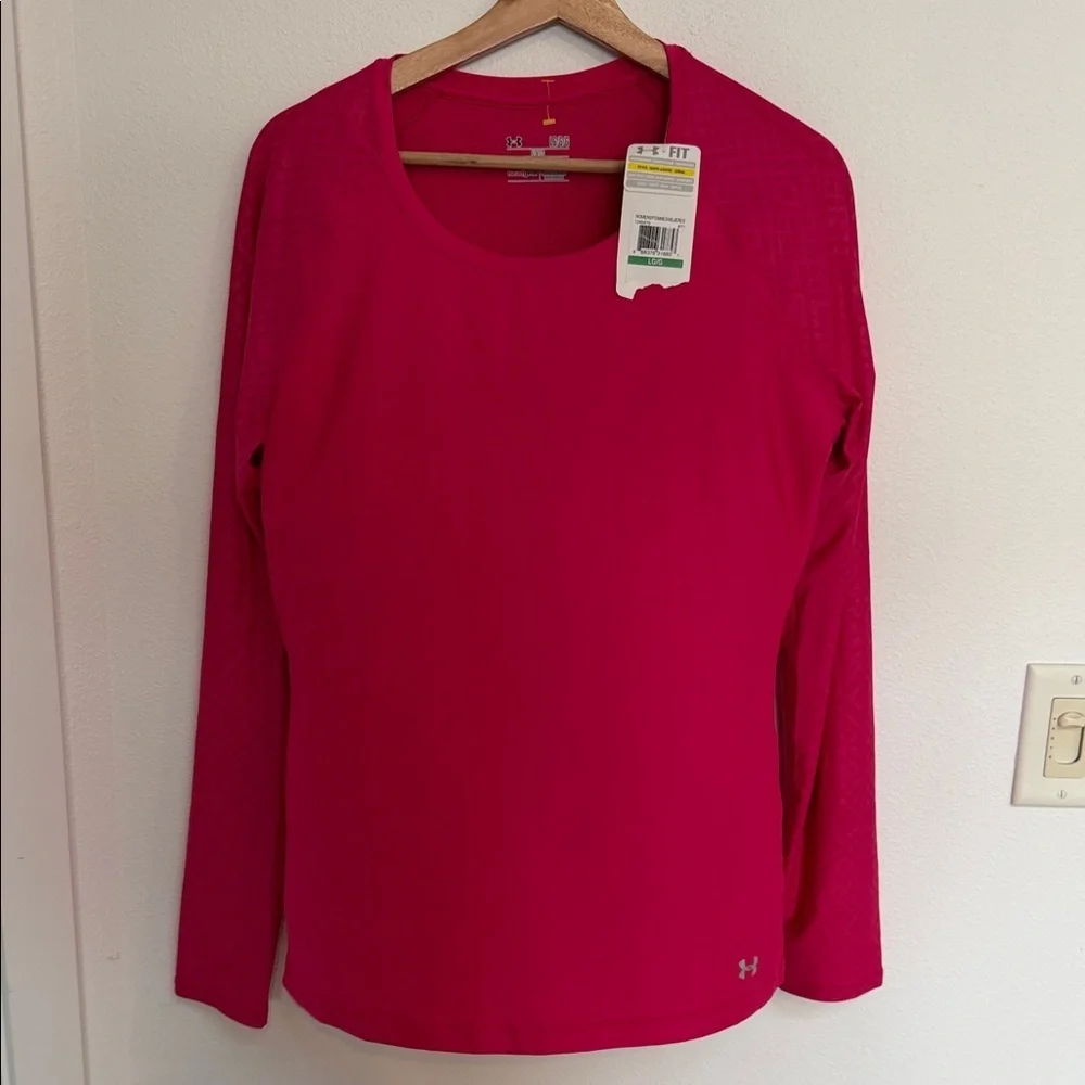 Under Armour Women's Long-Sleeve Crew Neck Top - Bright Pink